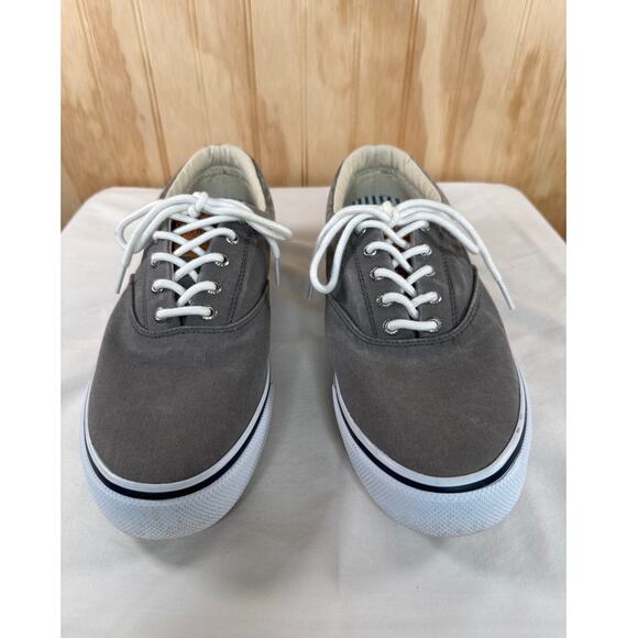 Sperry Striper II CVO Sneakers Men's Size 11 Gray Canvas Low Top Casual Sneakers - Picture 3 of 11